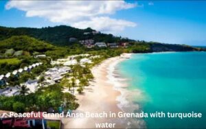 peaceful grand anse beach in grenada with turquoise water peaceful-grand-anse-beach-in-grenada-with-turquoise-water